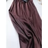 Kép 3/4 - Selyem hatású barna midi szoknya, one size